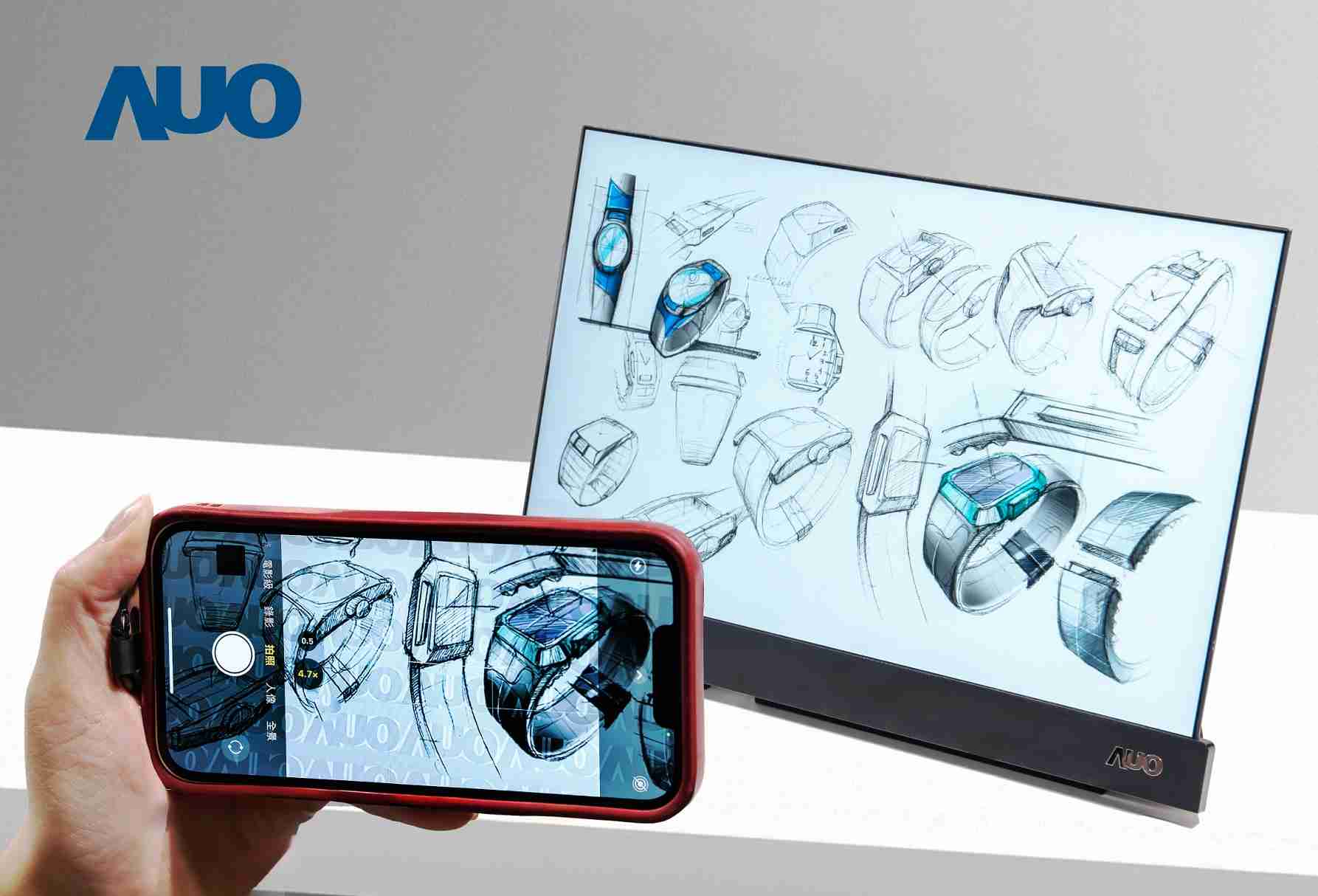 OBPay16吋防窥显示器，，采用人眼无法察觉、、相机拍摄时才显现的隐藏式水印技术，，未来可结合AI镜头侦测周围环境，，，实时开启或关闭水印，，，大幅提升在公共场域使用显示器的安全性